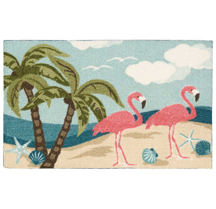 Bay Isle Home Rockville Graphic Print Area Rug in Blue Pink Wayfair